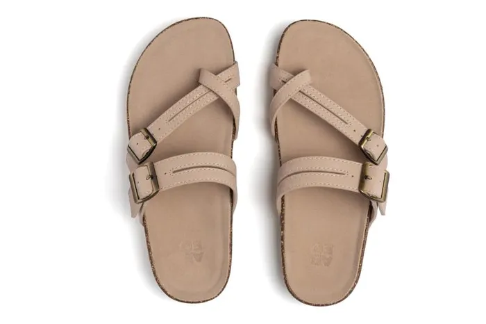 Lanai Thong Sandal Beige Womens Abeo Sandals