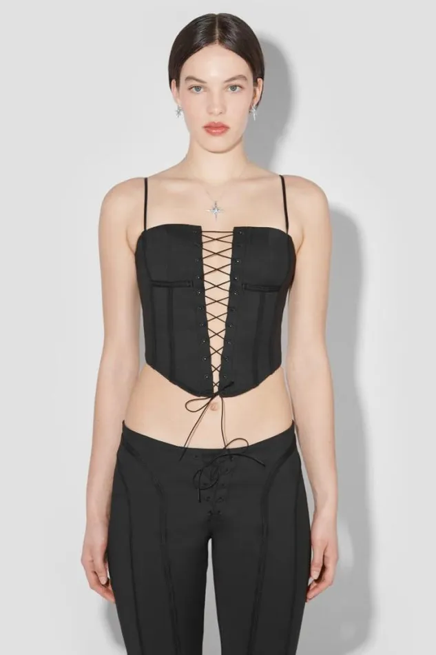 Lara Laced Corset Black Women MISBHV Tops