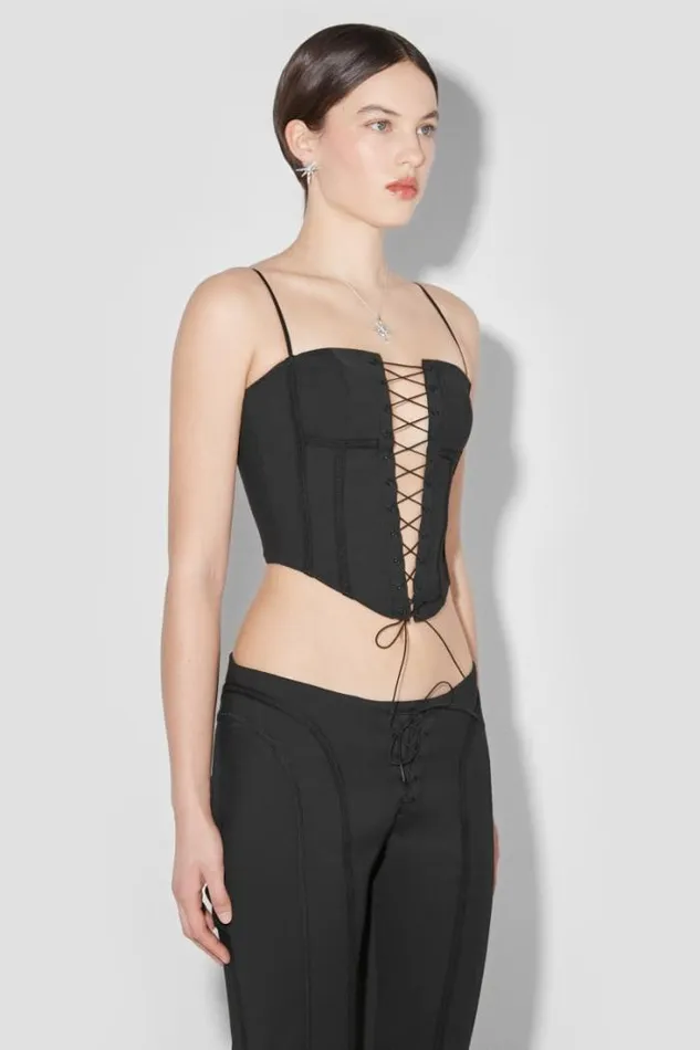 Lara Laced Corset Black Women MISBHV Tops