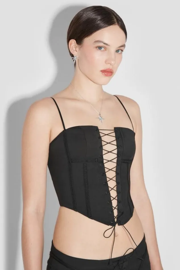 Lara Laced Corset Black Women MISBHV Tops