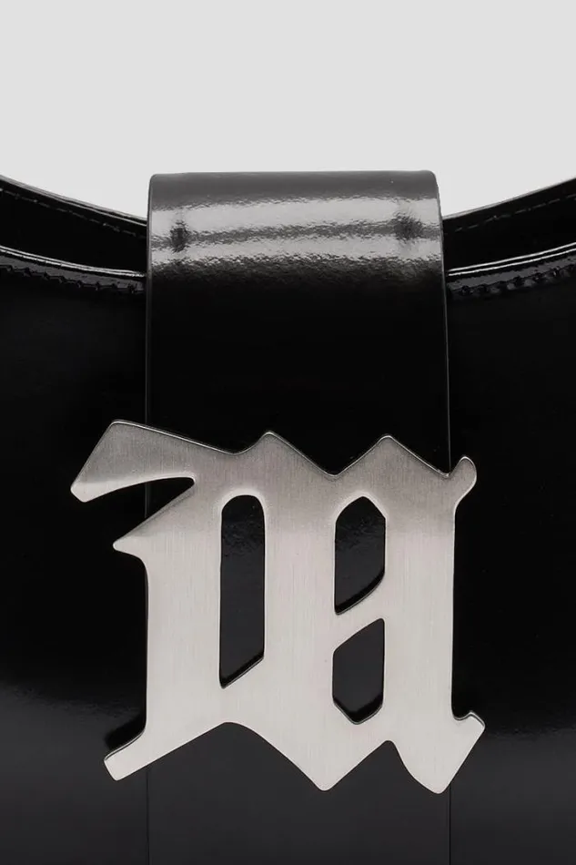 Leather Shoulder Bag Medium Black Women MISBHV Bags