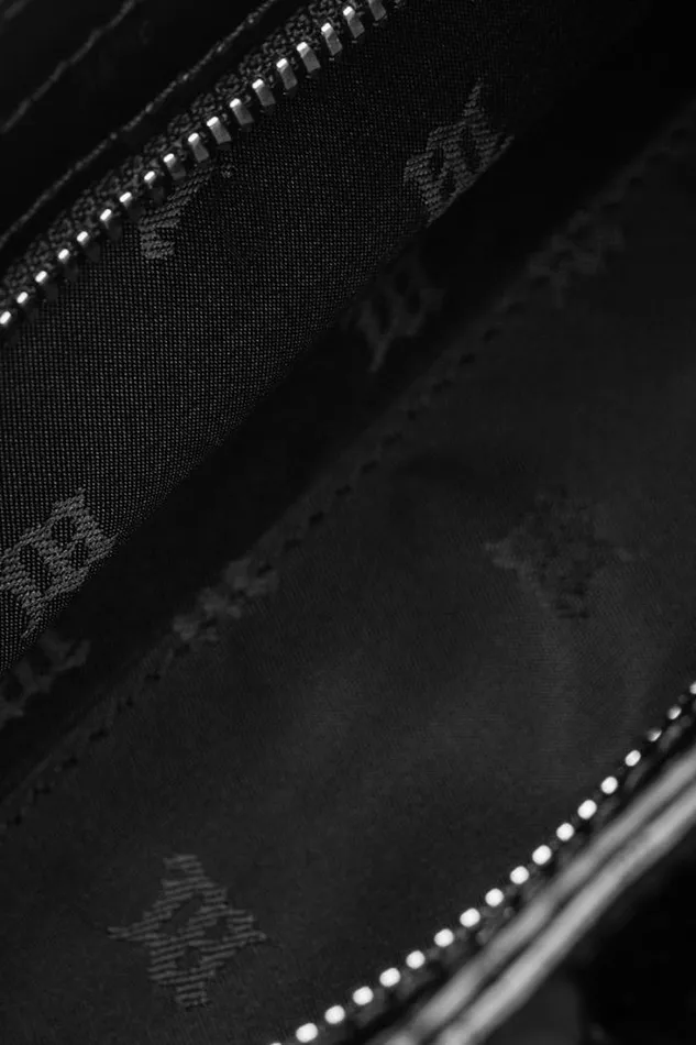 Leather Shoulder Bag Small Black Women MISBHV Bags