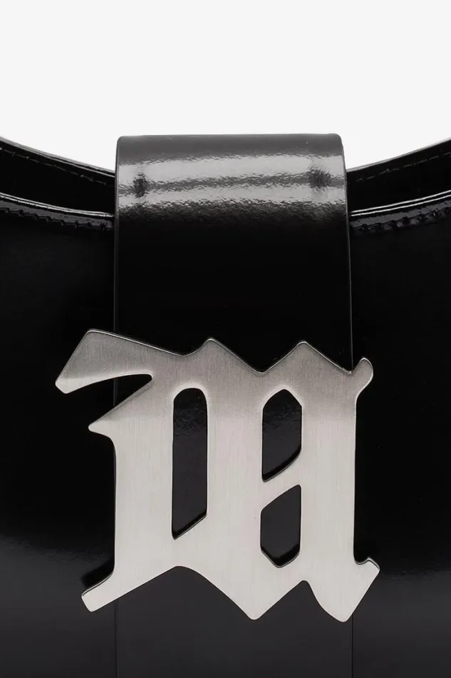 Leather Shoulder Bag Small Black Women MISBHV Bags