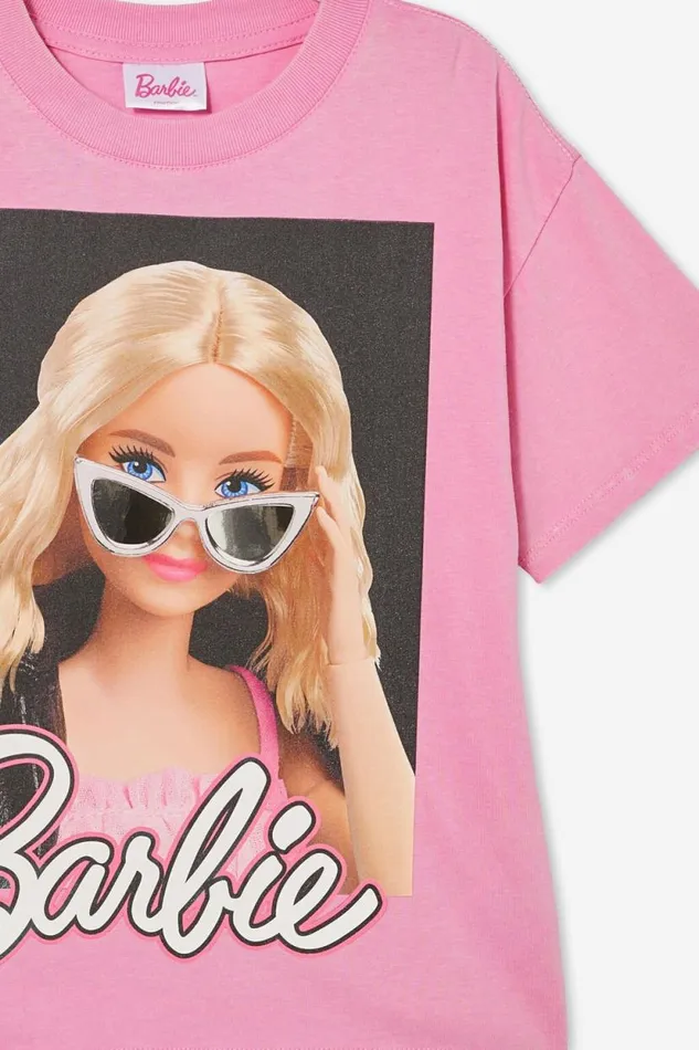 License Drop Shoulder Short Sleeve Tee Lcn Mat Barbie Sunglassespink Gerbera Girls Cotton On Tops and TShirts License Drop Shoulder Short Sleeve Tee Lcn Mat Barbie Sunglassespink Gerbera Girls Cotton On Tops and TShirts