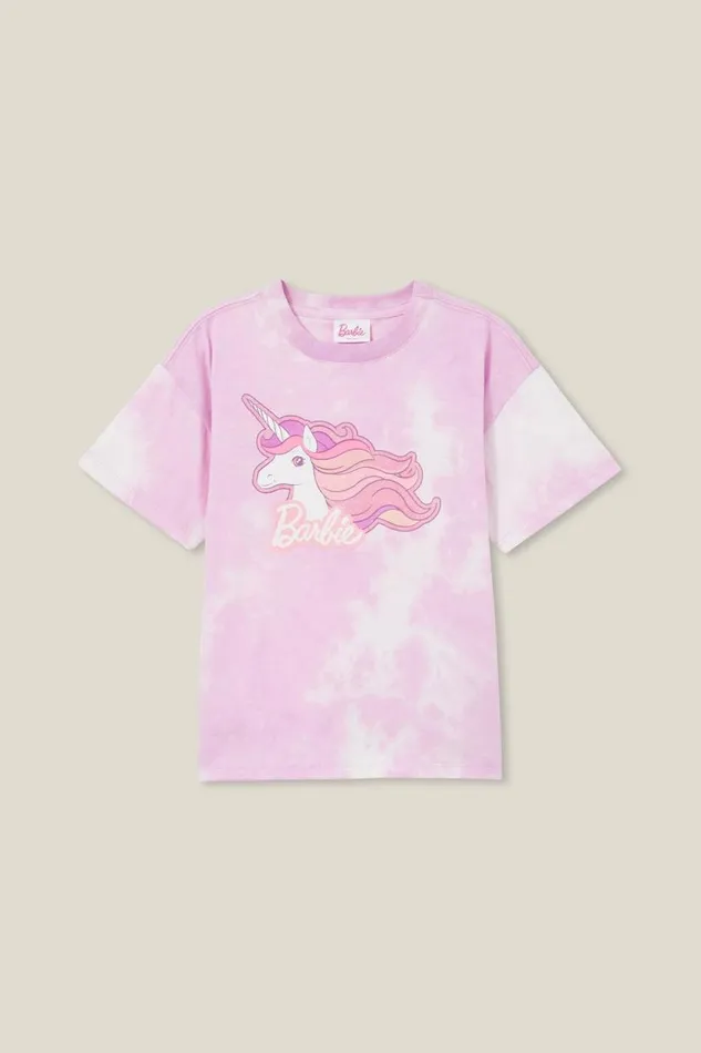 License Drop Shoulder Short Sleeve Tee Lcn Mat Barbie Unicornpale Violet Girls Cotton On Tops and TShirts License Drop Shoulder Short Sleeve Tee Lcn Mat Barbie Unicornpale Violet Girls Cotton On Tops and TShirts