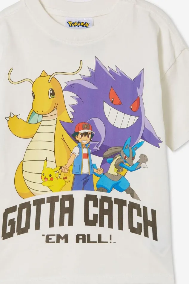 License Drop Shoulder Short Sleeve Tee Lcn Pok Pokemon Catch Em Allvanilla Wash Girls Cotton On Tops and TShirts License Drop Shoulder Short Sleeve Tee Lcn Pok Pokemon Catch Em Allvanilla Wash Girls Cotton On Tops and TShirts