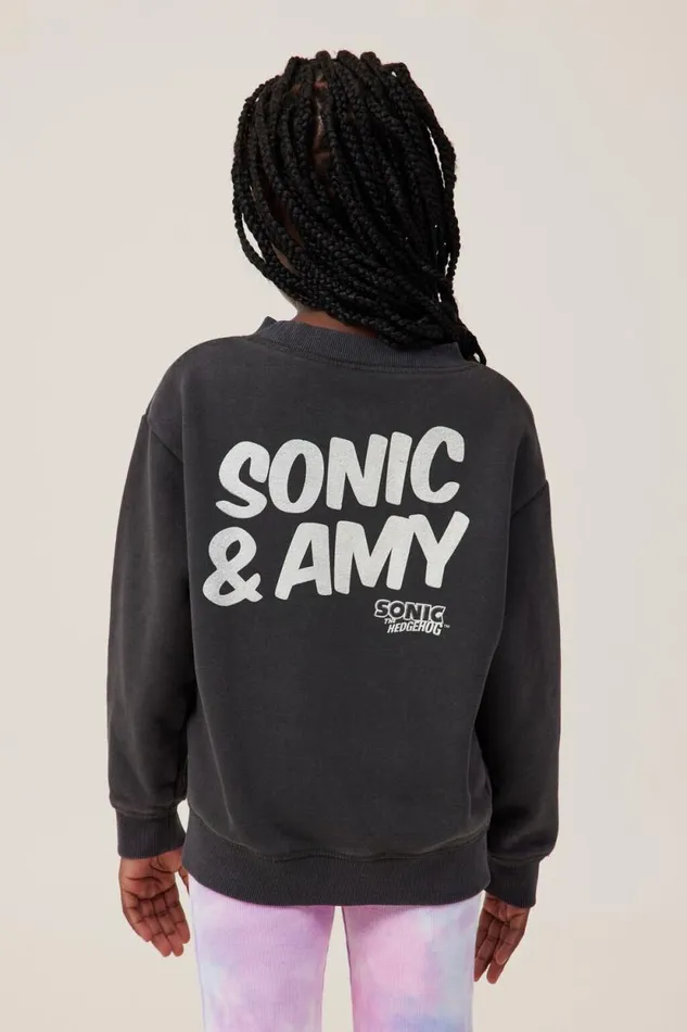 License Dusty Fleece Crew Neck Lcn Seg Sonic And Amyphantom Wash Girls Cotton On Sweatshirts and Sweatpants License Dusty Fleece Crew Neck Lcn Seg Sonic And Amyphantom Wash Girls Cotton On Sweatshirts and Sweatpants