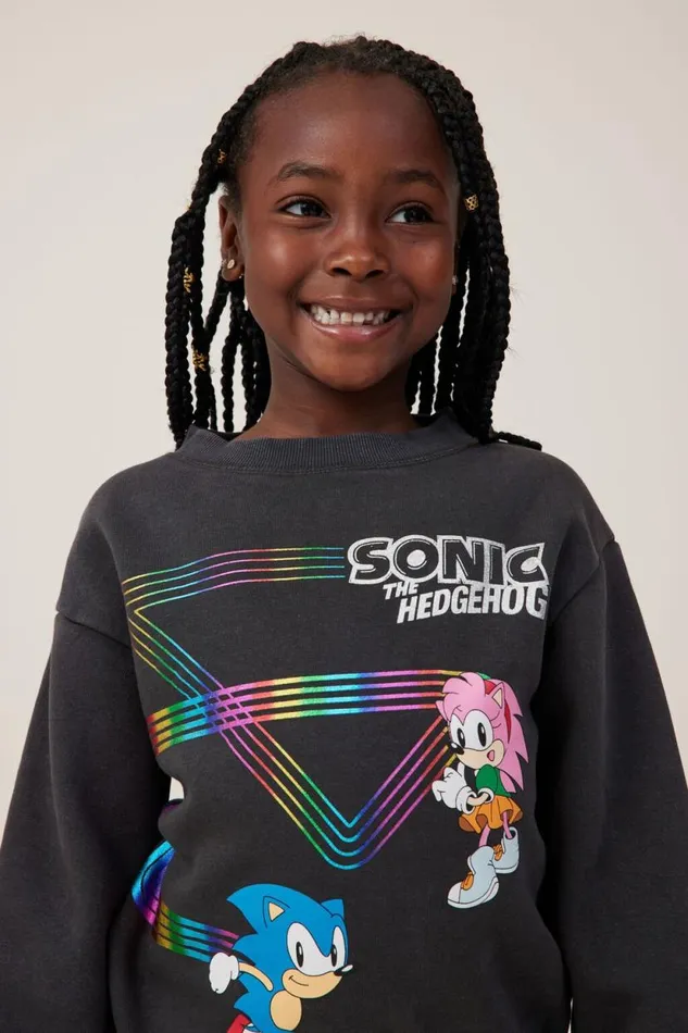 License Dusty Fleece Crew Neck Lcn Seg Sonic And Amyphantom Wash Girls Cotton On Sweatshirts and Sweatpants License Dusty Fleece Crew Neck Lcn Seg Sonic And Amyphantom Wash Girls Cotton On Sweatshirts and Sweatpants