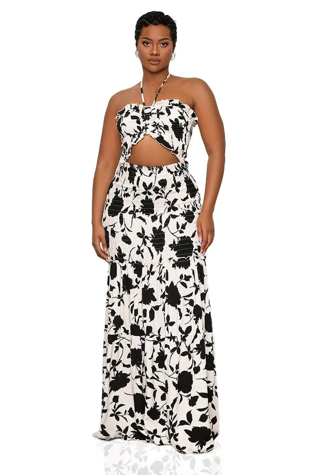 Lilly039s Kloset Dresses Women Breezy Blossom Maxi Dress Black Multi FINAL SALE Lilly039s Kloset Dresses Women Breezy Blossom Maxi Dress Black Multi FINAL SALE