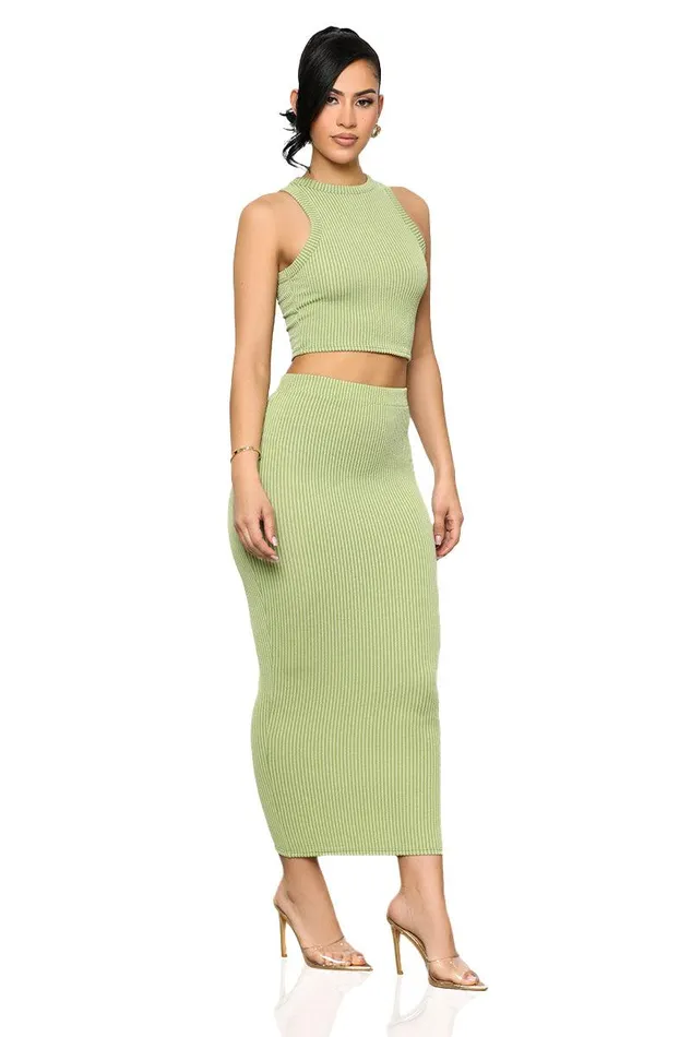 Lilly039s Kloset Sets Women Just Chill Skirt Set Sage