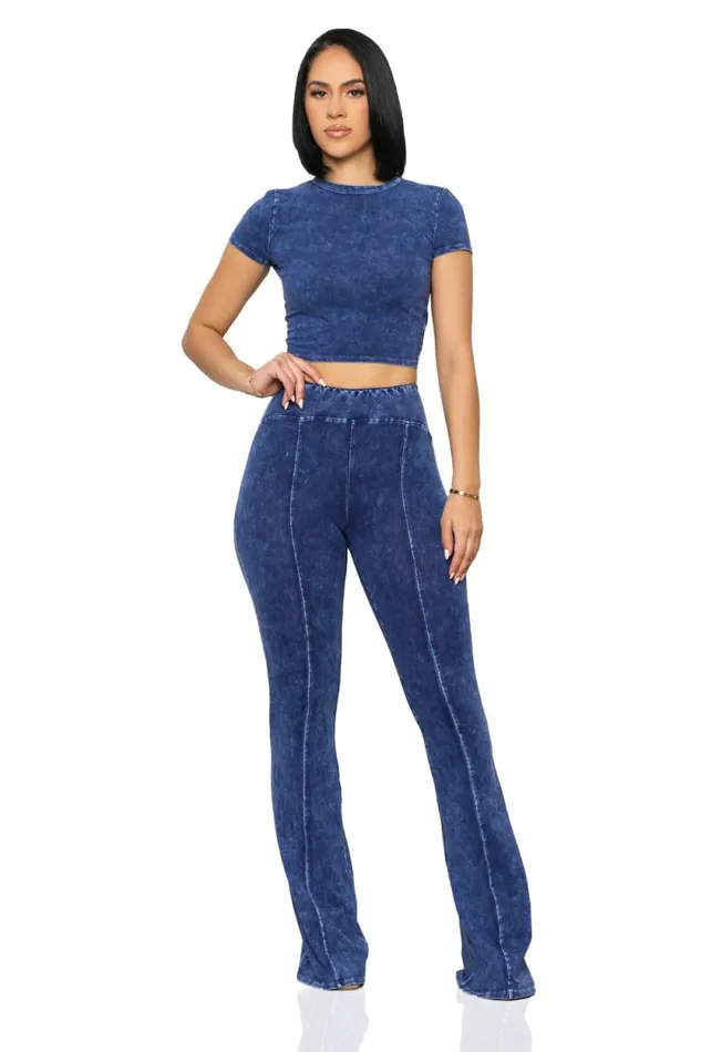 Lilly039s Kloset Sets Women On The Move Piece Pant Set Blue