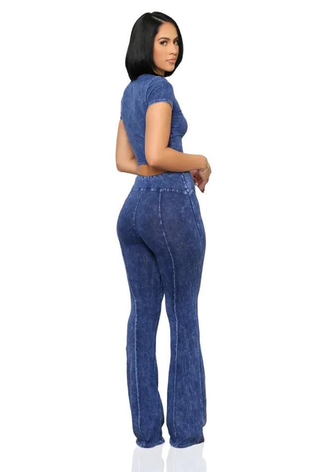 Lilly039s Kloset Sets Women On The Move Piece Pant Set Blue