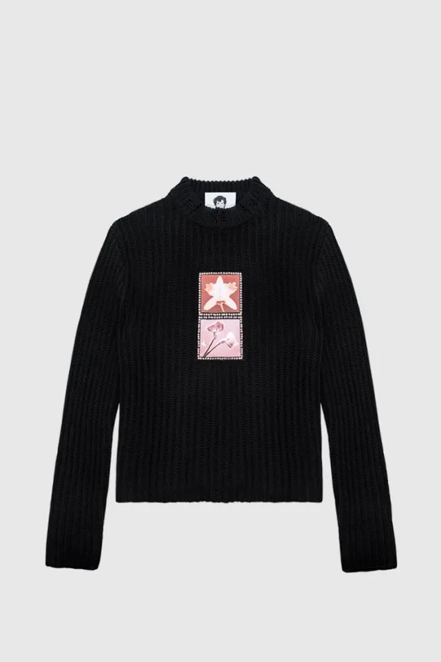 Lily Orchid Robert Mapplethorpe Sweater Black Women MISBHV Knitwear
