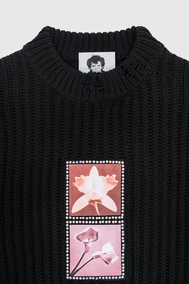 Lily Orchid Robert Mapplethorpe Sweater Black Women MISBHV Knitwear