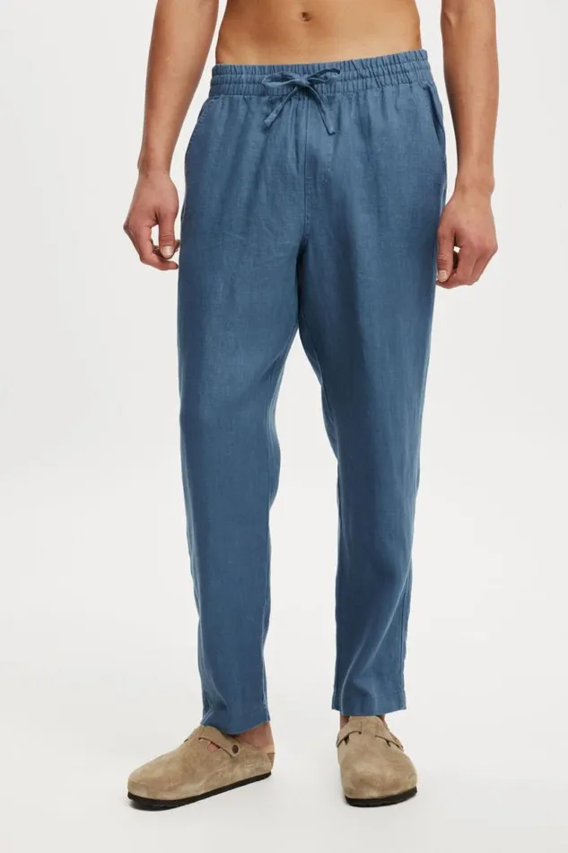 Linen Pant Moonlight Blue Men Cotton On Pants Linen Pant Moonlight Blue Men Cotton On Pants