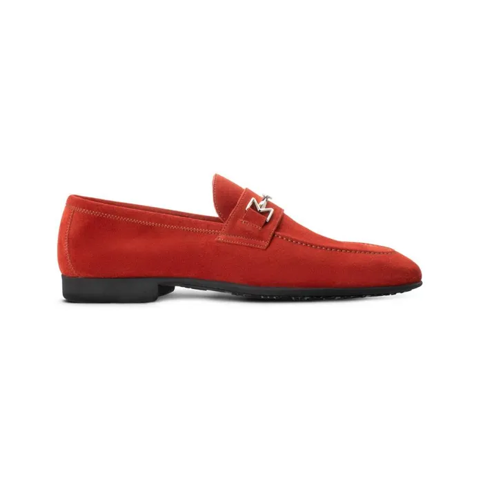 Loafers Men Moreschi Red Suede Loafer