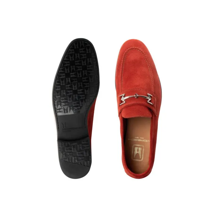 Loafers Men Moreschi Red Suede Loafer