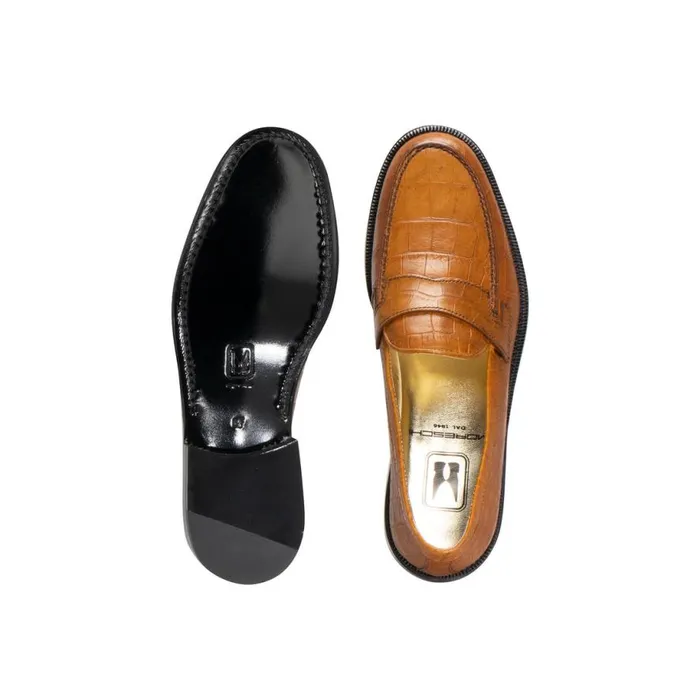 Loafers Women Moreschi FOR HER 8211 Tan Leather Loafer