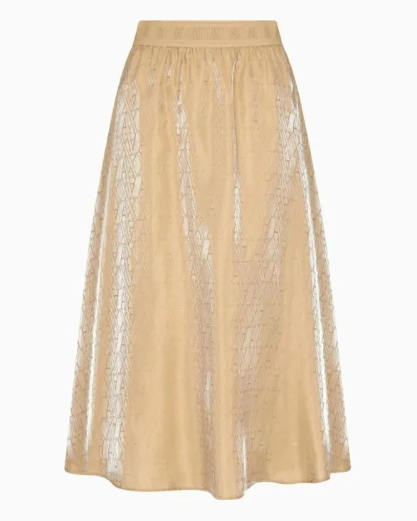 Long Skirts Beige Women Armani Bottoms And Skirts