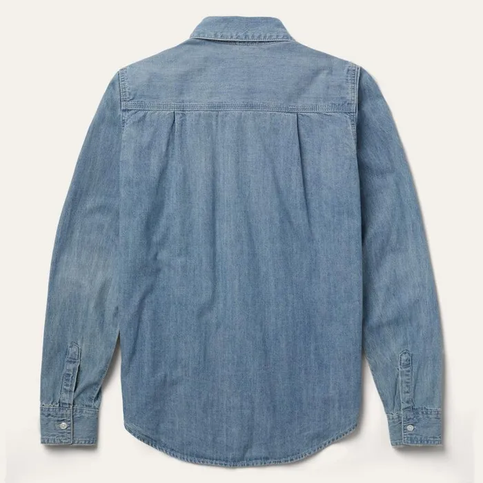 LongSleeved Denim Shirt Blue Women Stetson Denim Shirts