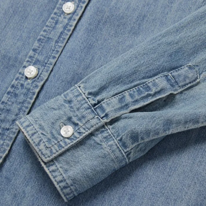 LongSleeved Denim Shirt Blue Women Stetson Denim Shirts