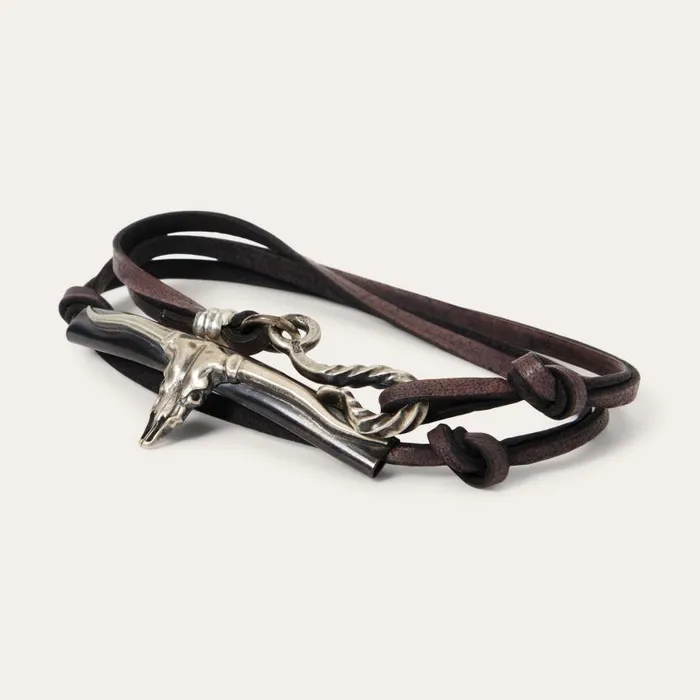 Longhorn Wrap Bracelet Longhorn Wrap Bracelet Men Stetson Bracelets