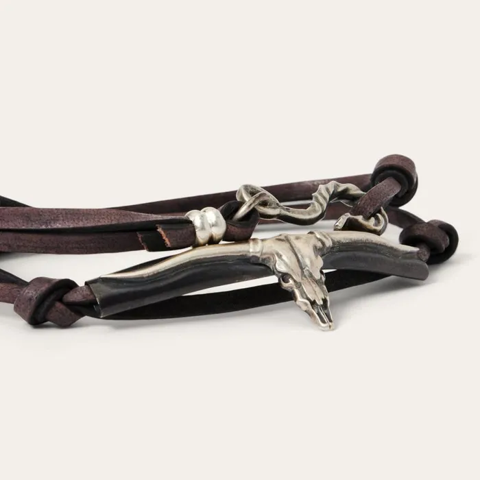 Longhorn Wrap Bracelet Longhorn Wrap Bracelet Men Stetson Bracelets