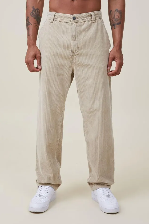 Loose Fit Pant Sand Cord Men Cotton On Pants