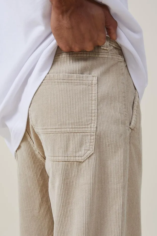 Loose Fit Pant Sand Cord Men Cotton On Pants