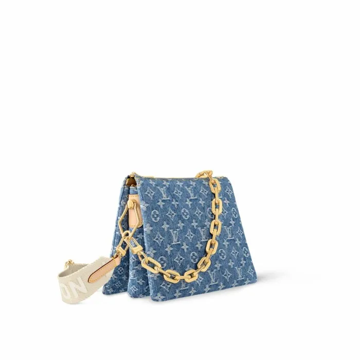 Louis Vuitton Coussin Bag Louis Vuitton M24564 Coussin PM Denim Blue 8211 Louis Vuitton Handbag Store 8211 Women