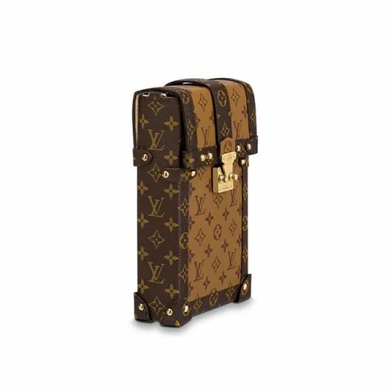 Louis Vuitton Trunk Bag Louis Vuitton Vertical Trunk Pochette Brown M67873 Black M63913 8211 Louis Vuitton Handbag Store 8211 Women