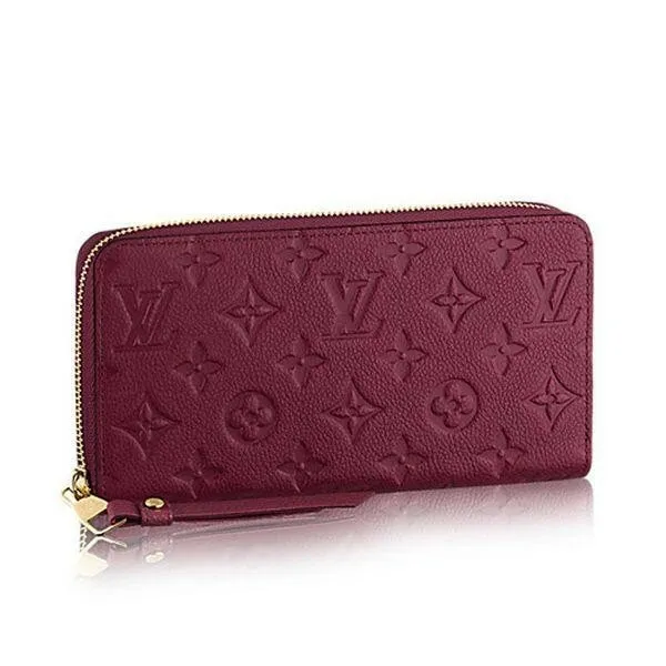 Louis Vuitton Wallets Louis Vuitton Monogram Empreinte Leather Zippy Wallet M60549 Aur 8211 Louis Vuitton Handbag Store 8211 Women
