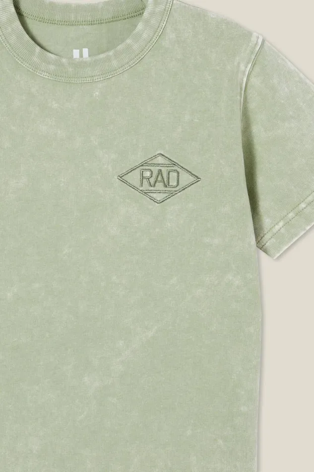 Luca Acid Wash Short Sleeve Tee Deep Sagekeep It Rad BoysGirls Cotton On Tops and TShirts Luca Acid Wash Short Sleeve Tee Deep Sagekeep It Rad BoysGirls Cotton On Tops and TShirts