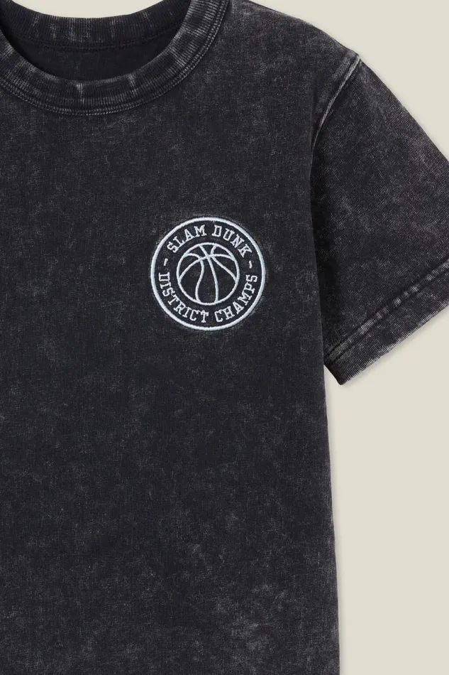 Luca Acid Wash Short Sleeve Tee Phantomslam Dunk Champion BoysGirls Cotton On Tops and TShirts Luca Acid Wash Short Sleeve Tee Phantomslam Dunk Champion BoysGirls Cotton On Tops and TShirts
