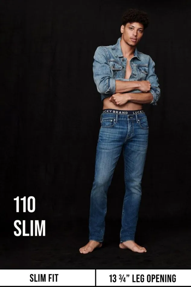 Lucky Brand 110 Slim Coolmax Stretch Jean Hula Men Jeans