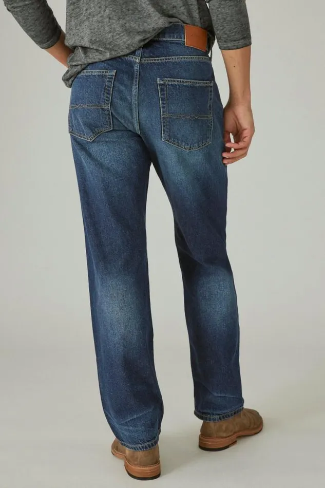 Lucky Brand 281 Baggy Straight Hemp Jean Sheldon Men Jeans
