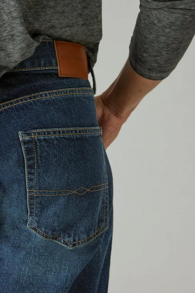 Lucky Brand 281 Baggy Straight Hemp Jean Sheldon Men Jeans