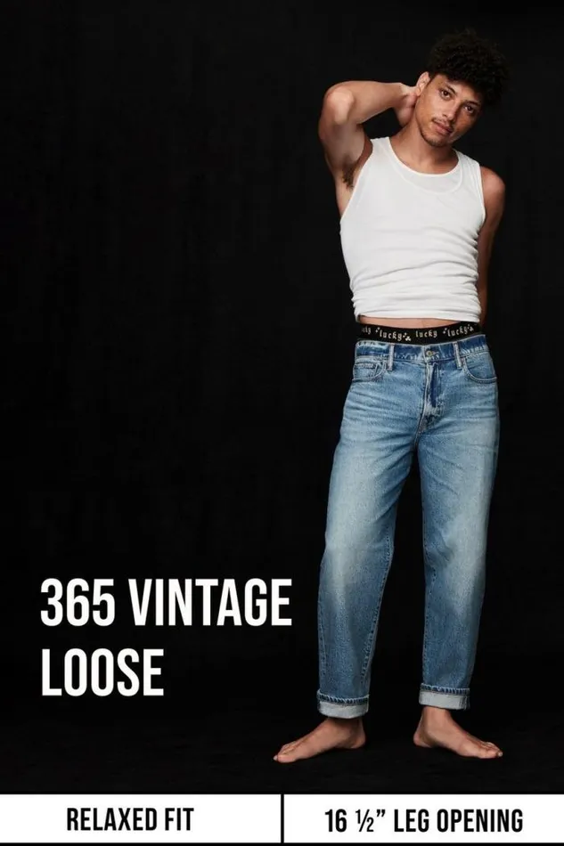 Lucky Brand 365 Vintage Loose Jean Athena Men Jeans