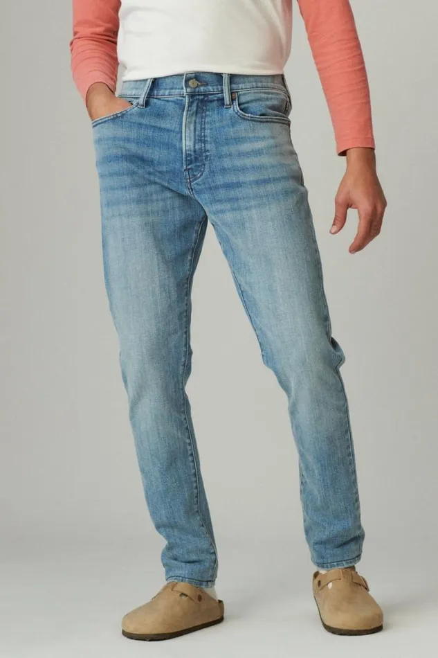 Lucky Brand 411 Athletic Taper Premium Coolmax Stretch Jean Polaris Men Jeans