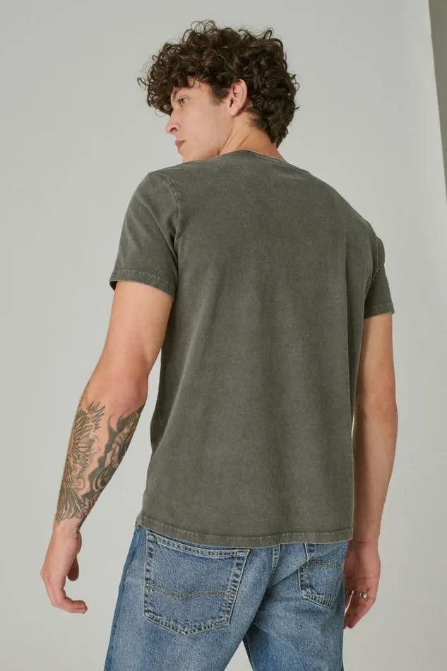 Lucky Brand Acdc Patch Raven Men Graphic Tees