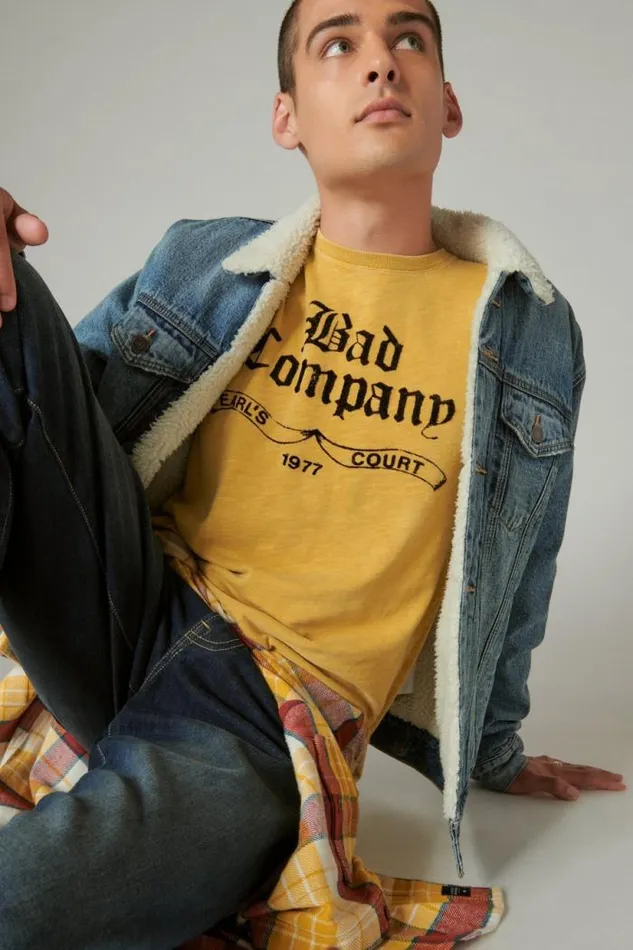 Lucky Brand Bad Company 1977 Tee Arrowwood Men Graphic Tees