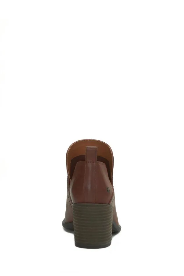 Lucky Brand Branndi Heeled Bootie Dark Brown Women Shoes