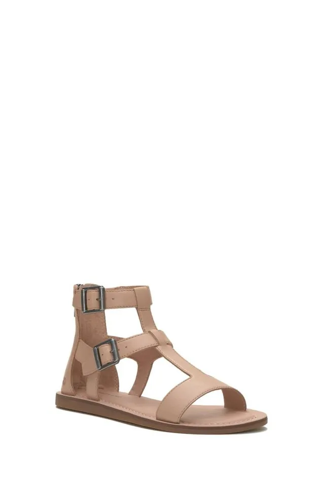 Lucky Brand Brelin Buckle Sandal Open Beigekhaki Women Shoes