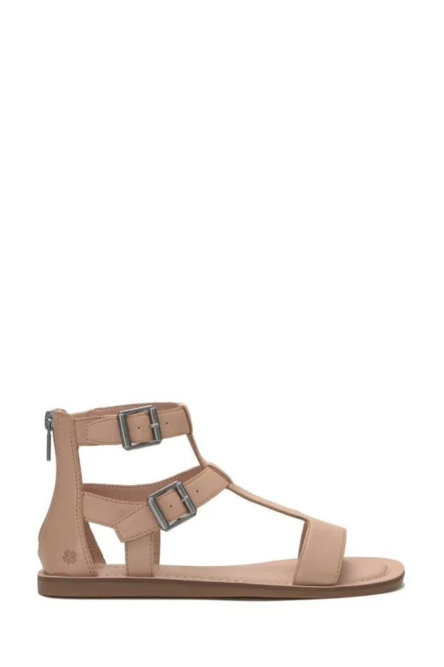 Lucky Brand Brelin Buckle Sandal Open Beigekhaki Women Shoes