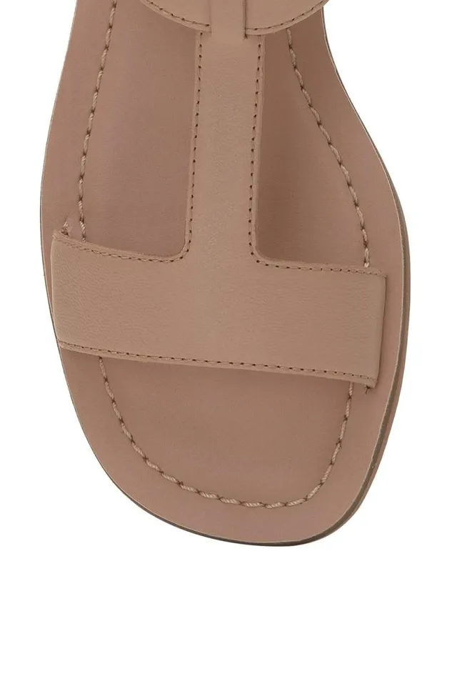 Lucky Brand Brelin Buckle Sandal Open Beigekhaki Women Shoes