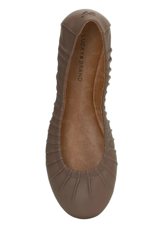 Lucky Brand Erla Flat Open Brownrust Women Shoes