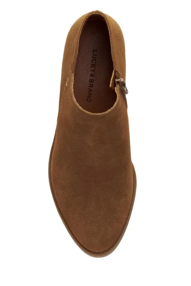 Lucky Brand Fanky Bootie Medium Brown Women Shoes