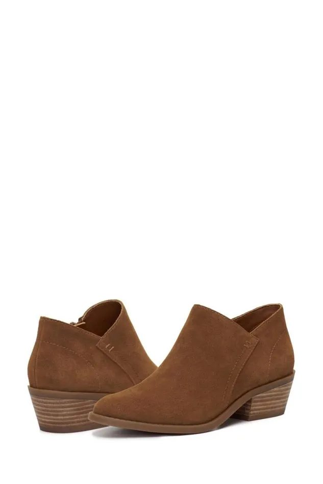 Lucky Brand Fanky Bootie Medium Brown Women Shoes