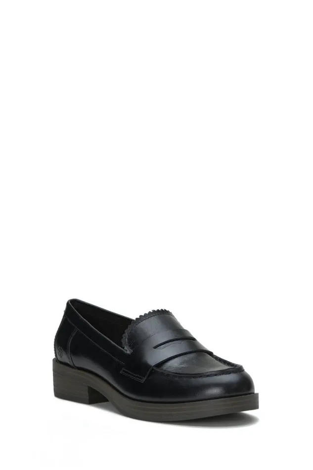Lucky Brand Floriss Penny Loafer Black Women Shoes