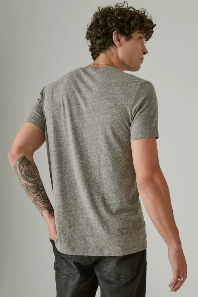 Lucky Brand Grateful Dead Icon Heather Grey Men Graphic Tees